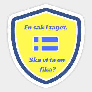 Planing and Priorities - Swedish style Sticker